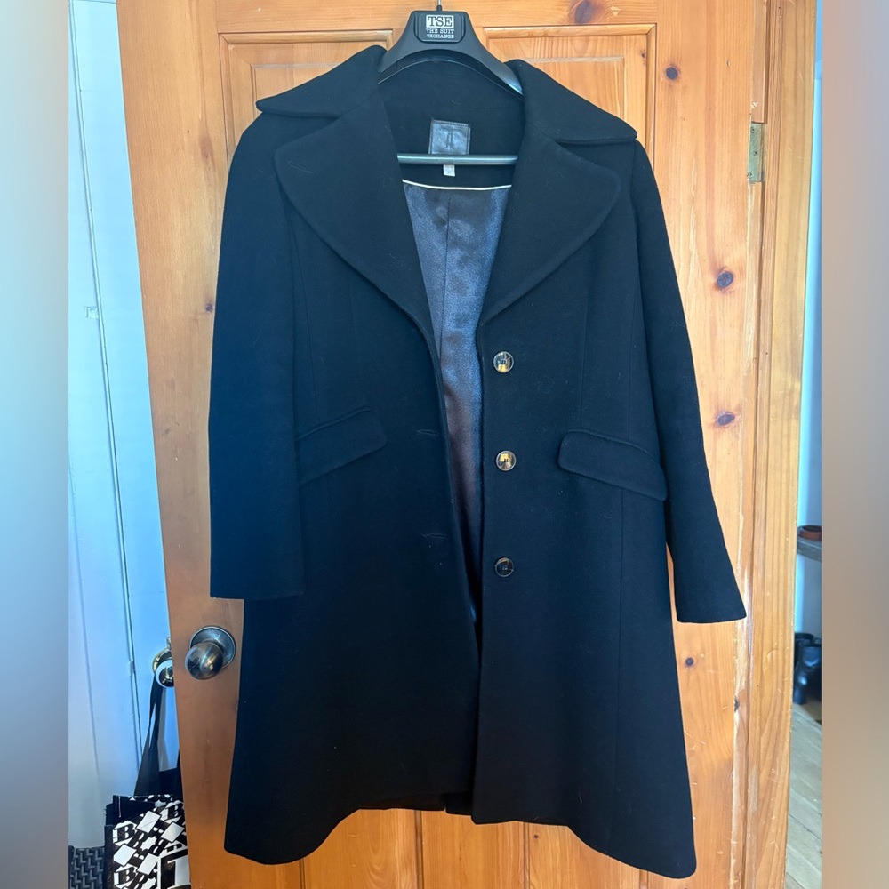 Tristan Classic Black Wool Coat